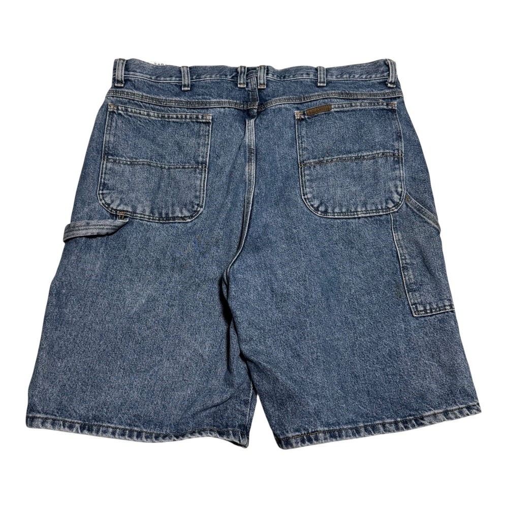 Schmidt Workwear 100% Cotton Medium Wash Carpenter Jean Shorts Men's 38 (Fit 37)